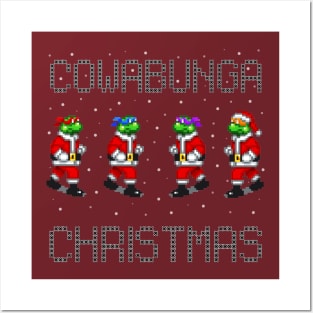 Cowabunga Christmas Posters and Art